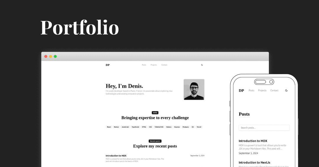 NextJs MDX Portfolio